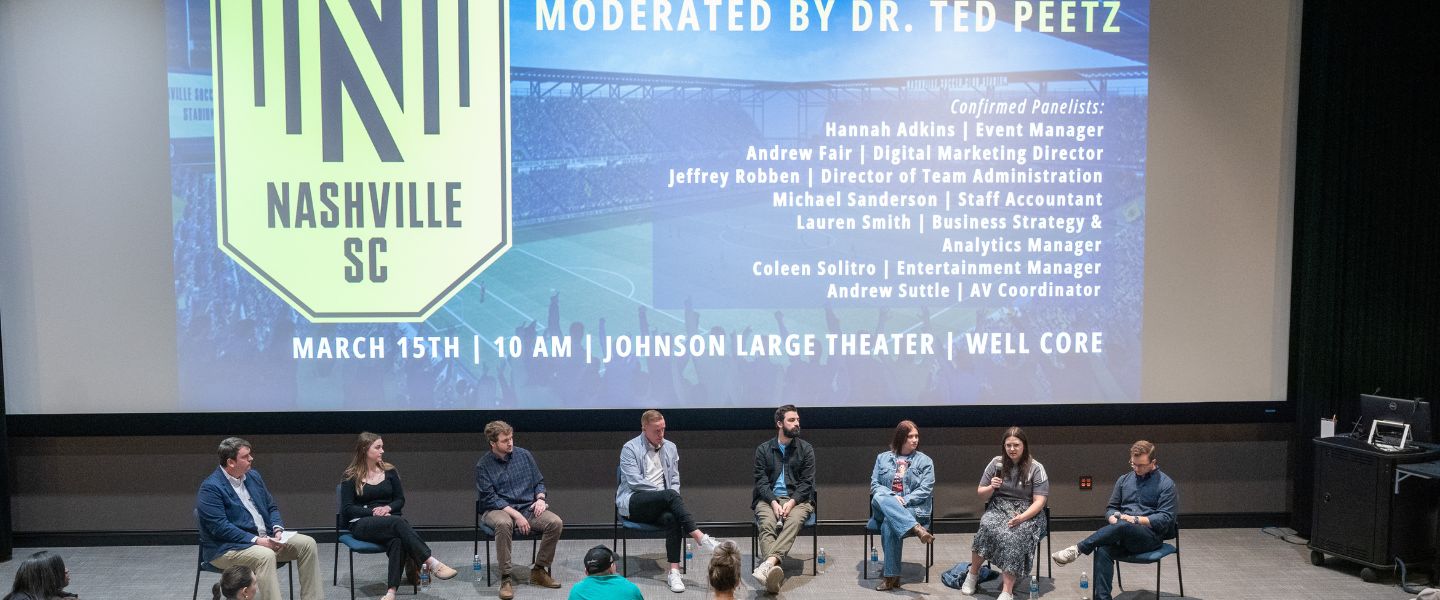 Seven panelists from Nashville SC discuss entering the sports industry