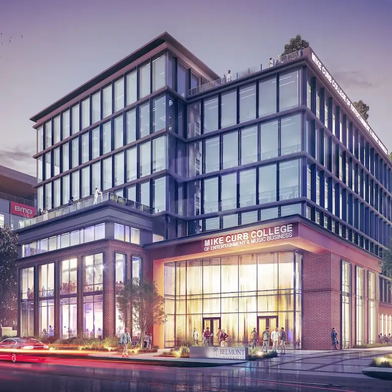 Rendering of the new music business building on music row