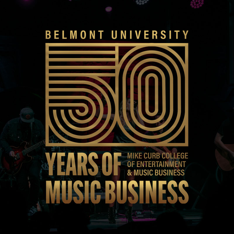 Belmont University 50 Years of Music Business Seal