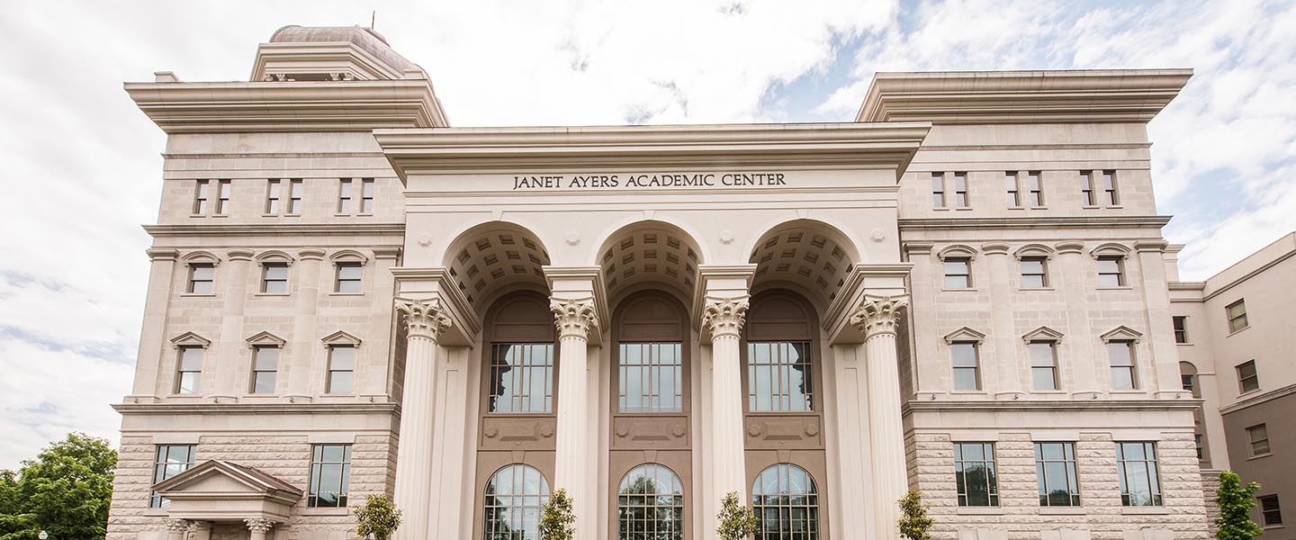 Exterioir shot of Janet Ayers Academic Center