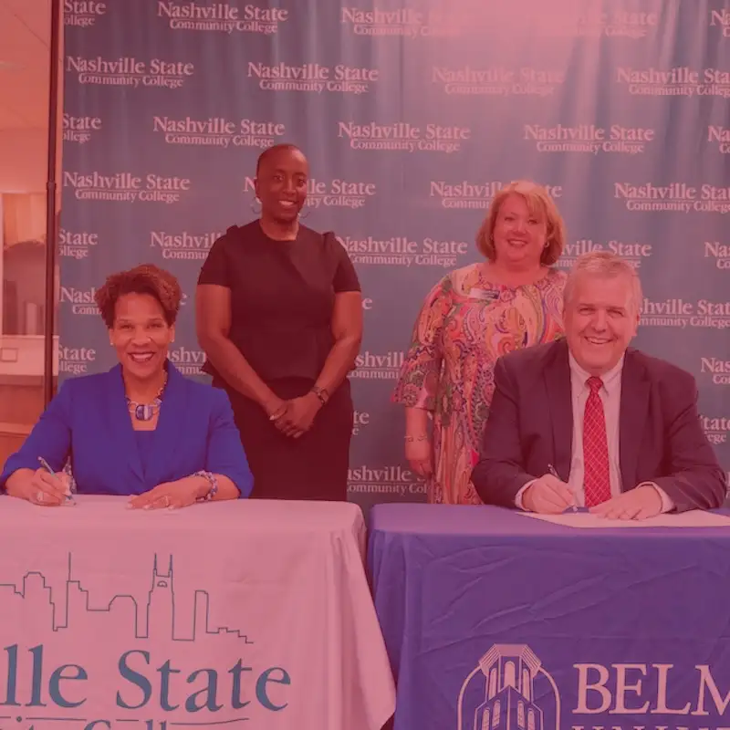 Nashville State, Belmont Signing Agreement