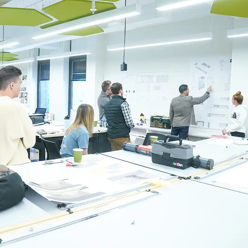 Science student titrates a liquid