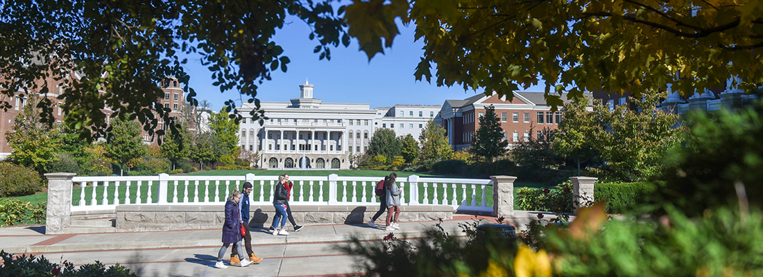 Photo of Belmont's main lawn