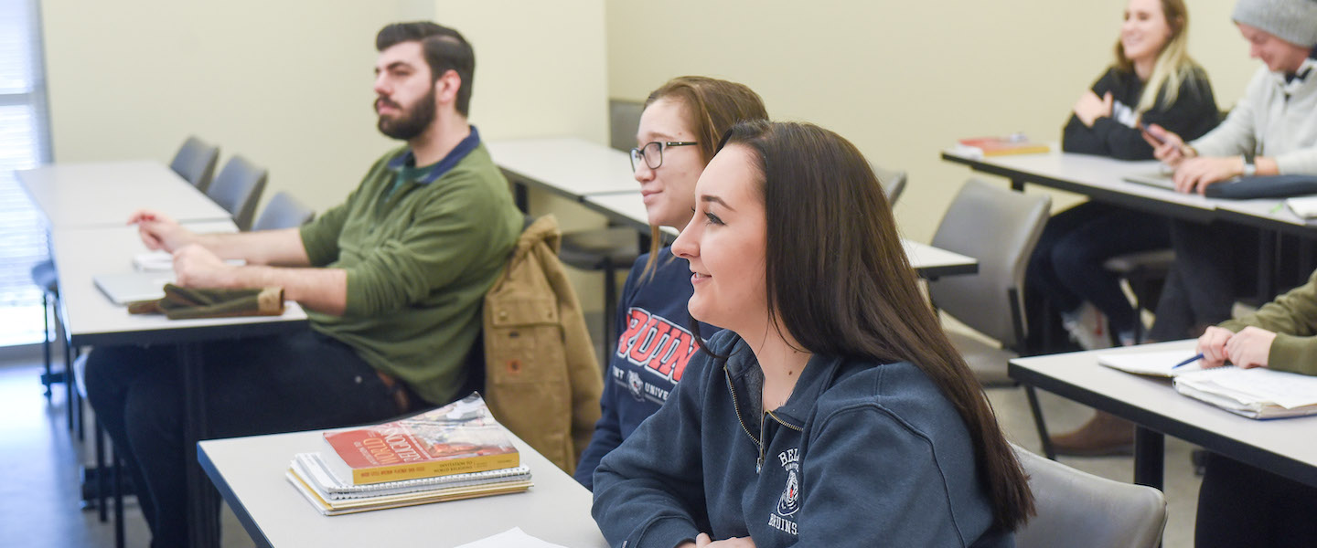 Students in World Religion class