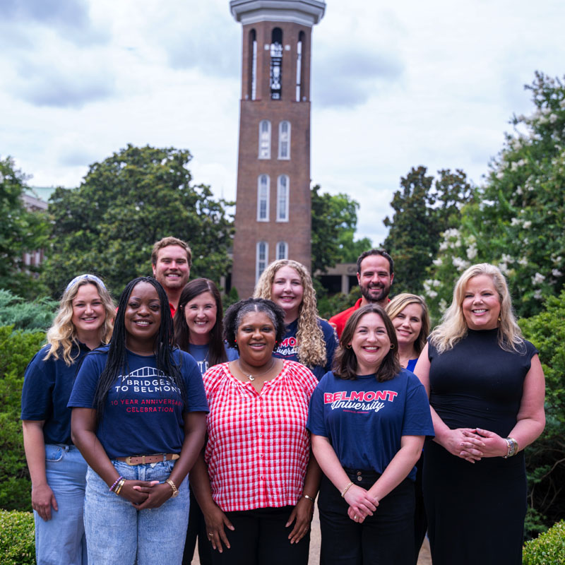 A Group of Belmont's Admissions Counselors