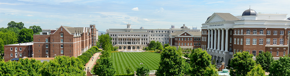 An aerial view of the Belmont Campus