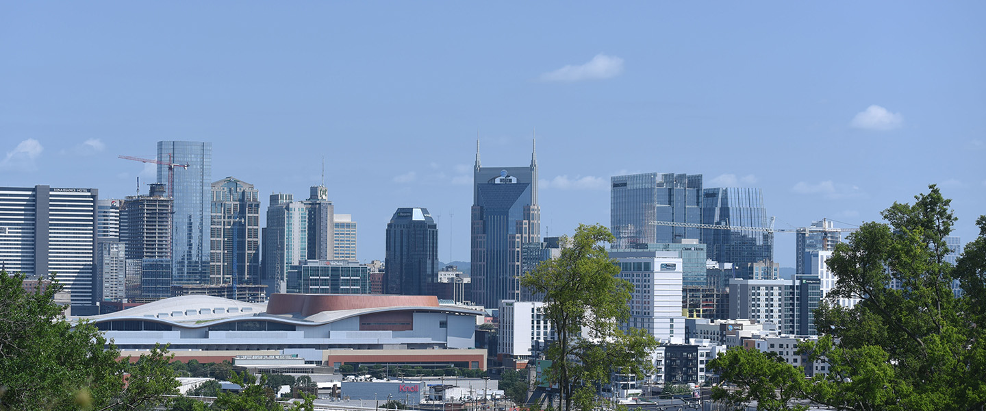 A photo of the Nashville Skyline