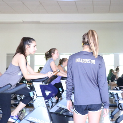 Students in a Group Fitness Class