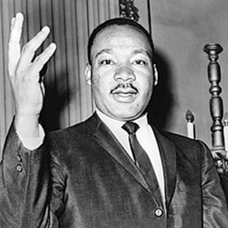 A photo of Dr. Martin Luther King, Jr