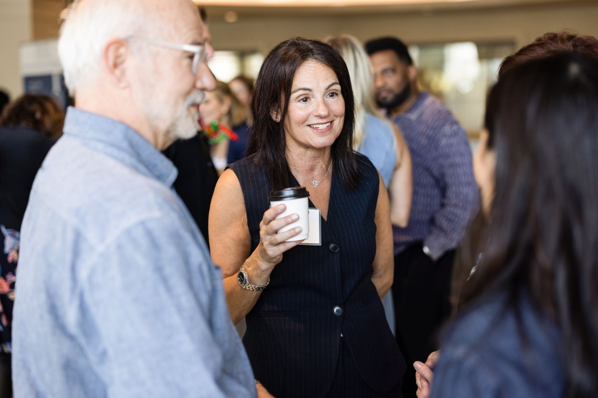 People talking at Hope Summit