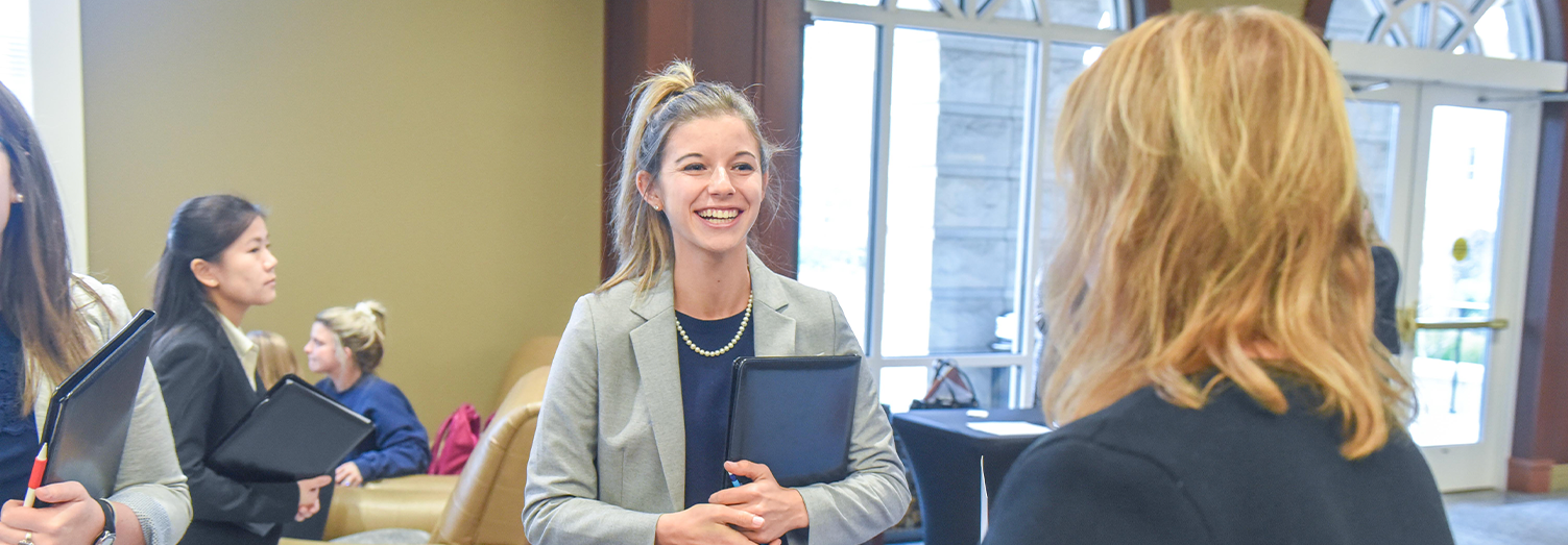 Student at Job Fair