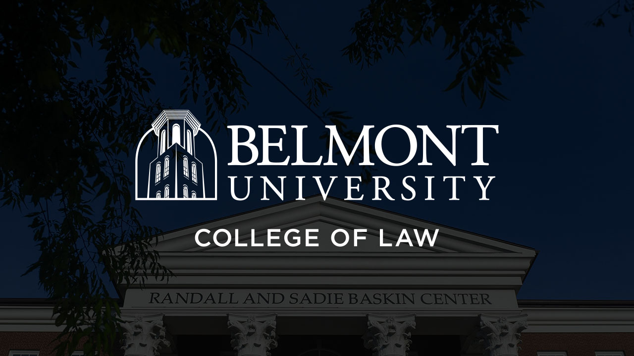 Photo of the Baskin Center with the College of Law logo