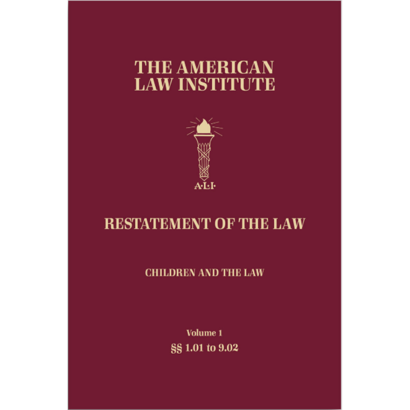 Cover Art Restatement of the Law, Children and the Law