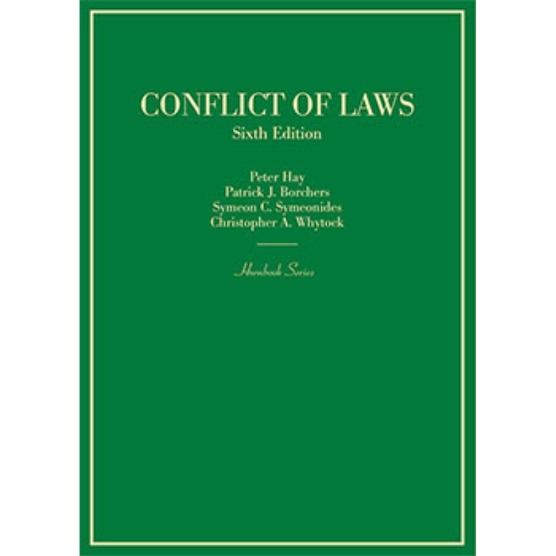 Cover Art The Conflict of Laws Fourth Edition