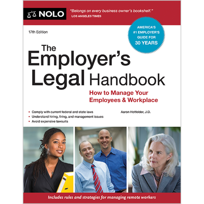Cover Art for NOLO The Employer's Legal Handbook: How to Manage Your Employees & Workplace