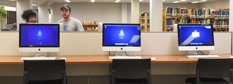 Mac computers in Lila D. Bunch Library