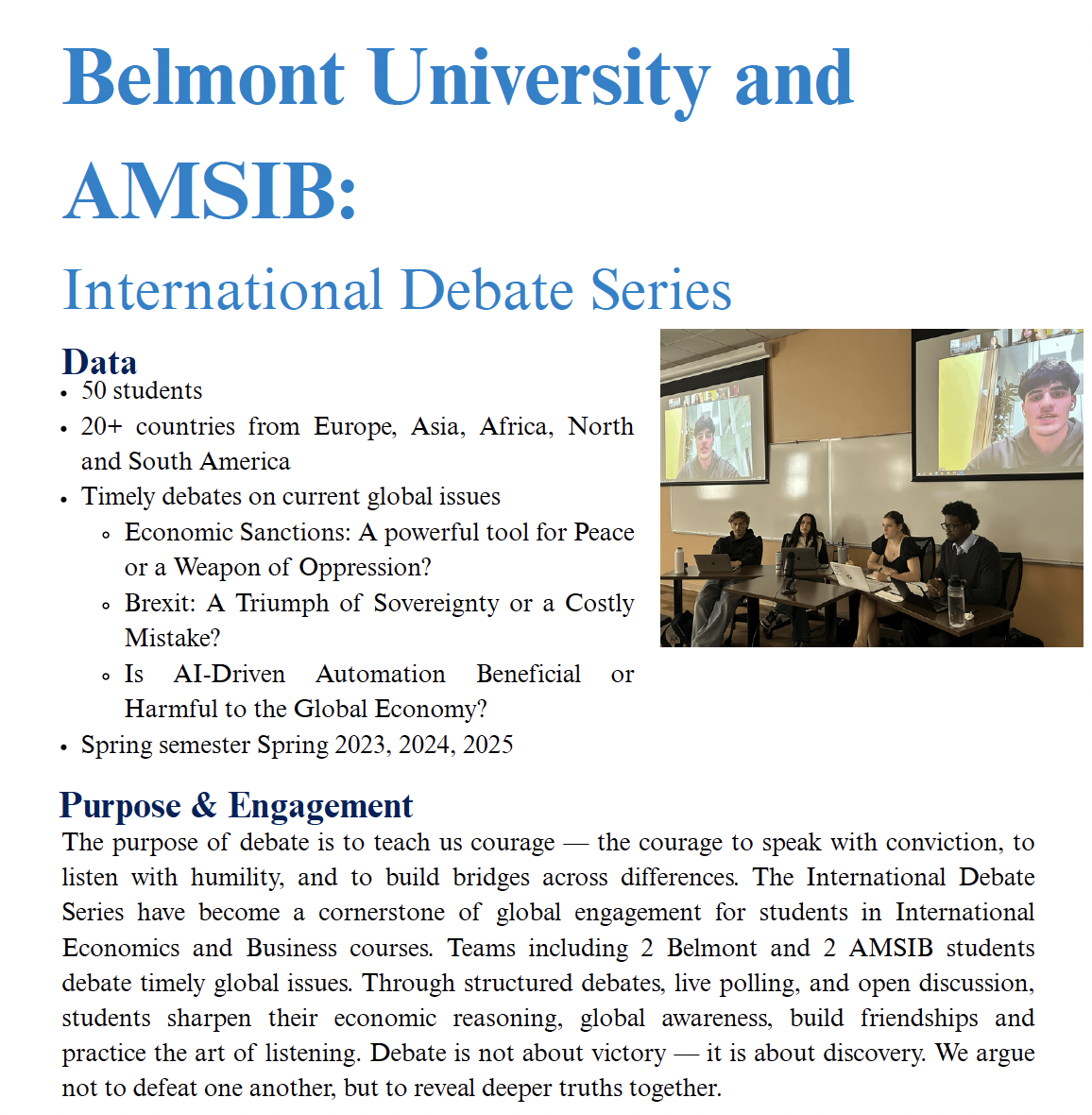 Belmont University Global Labs