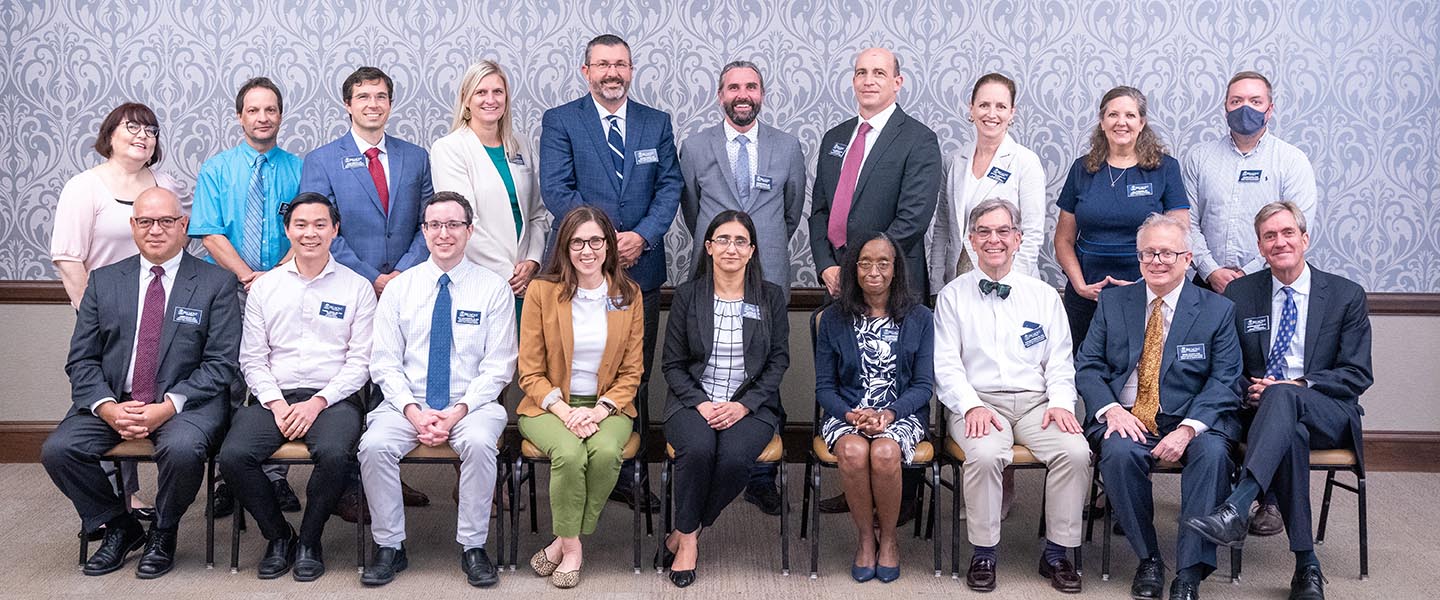 Medical College staff pose for picture during Thomas F. Frist, Jr. College of Medicine staff meeting