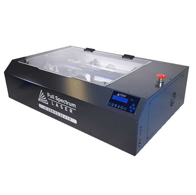 Image of a black laser cutter on white background