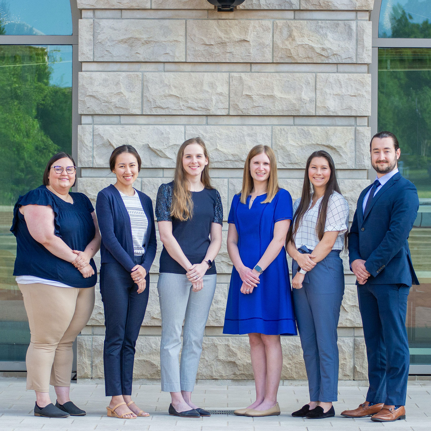 Six fellows pose for a photo together