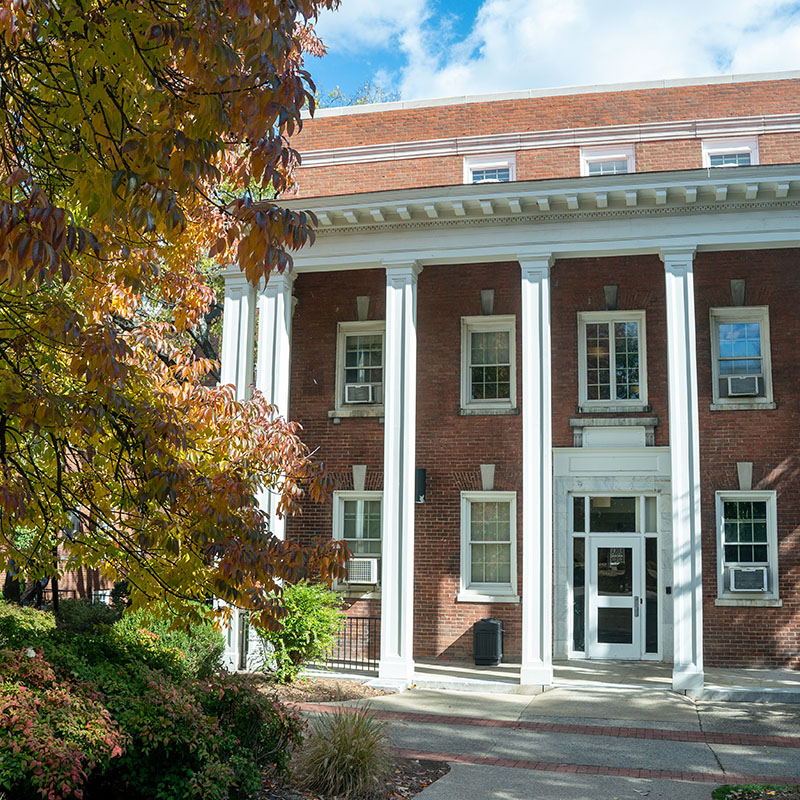 The front of Pembroke Hall