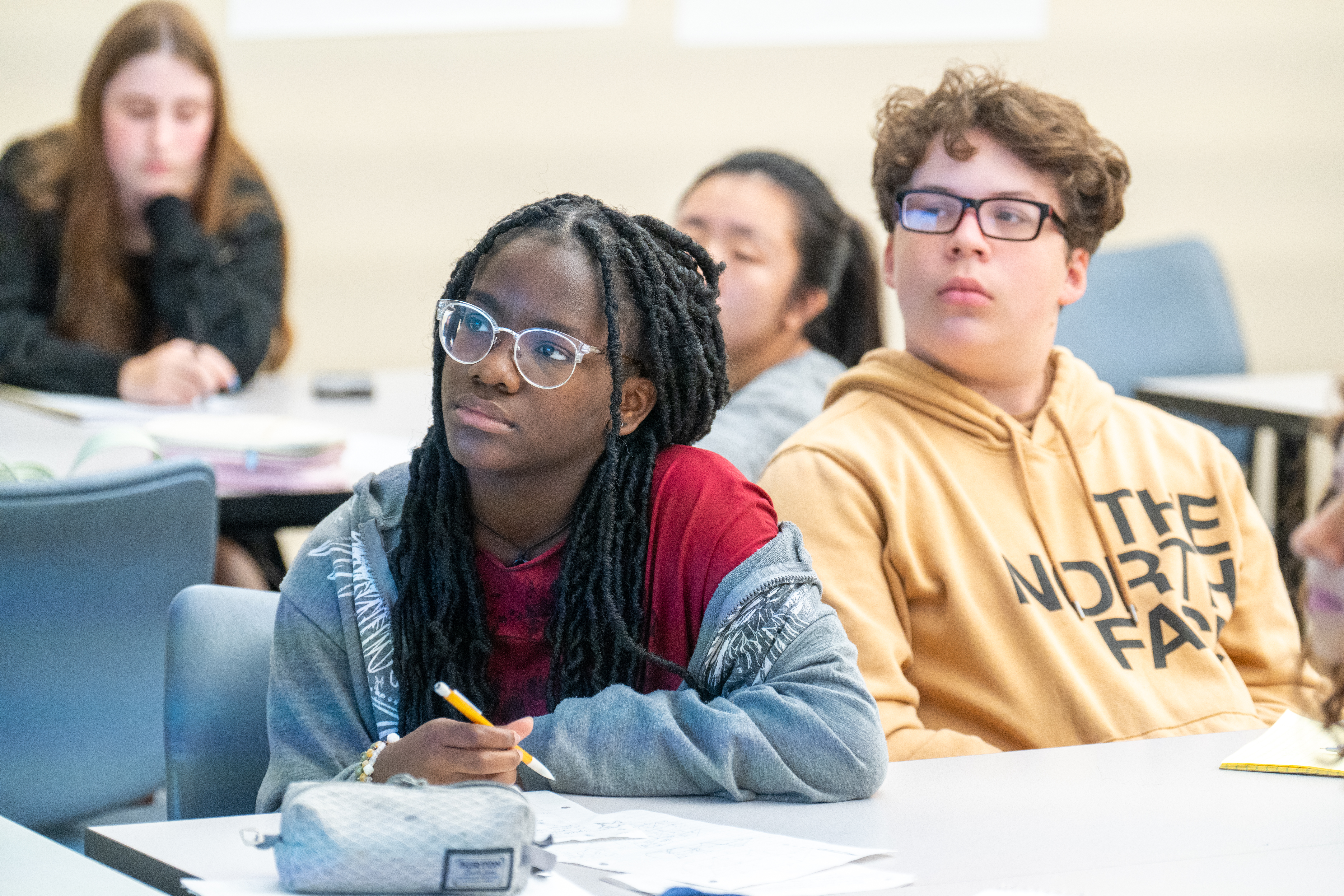 Student learning math