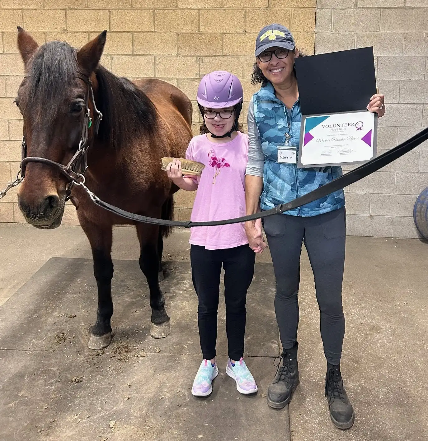 Marnie Vanden Noven with Saddle Up