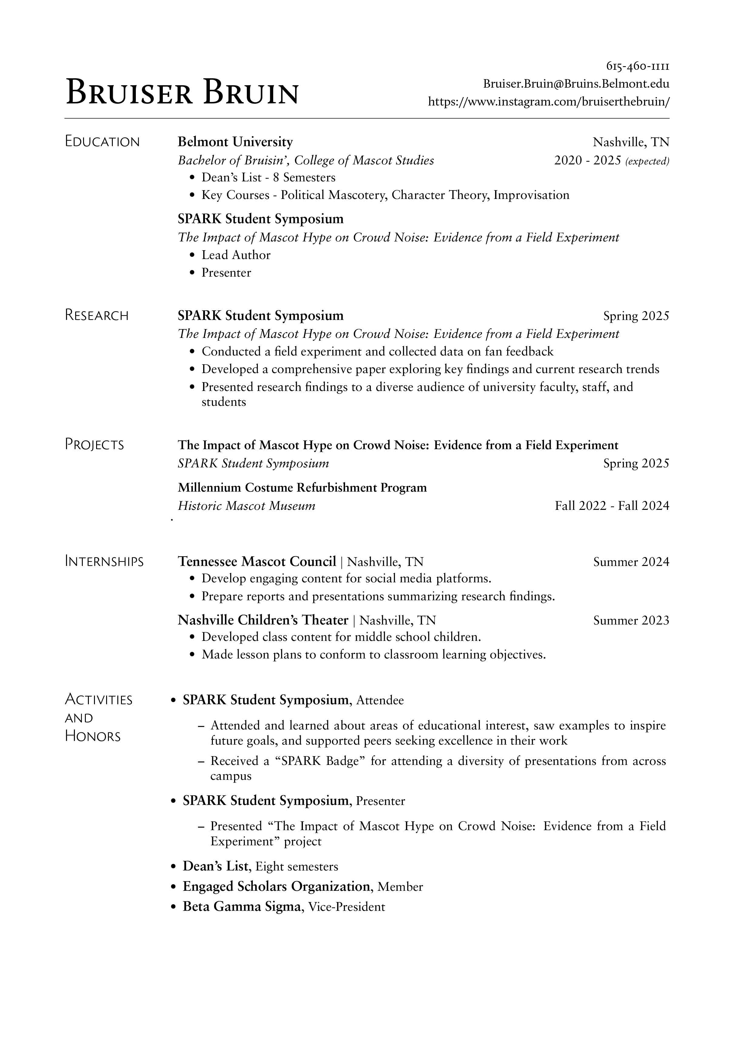 Example Resume