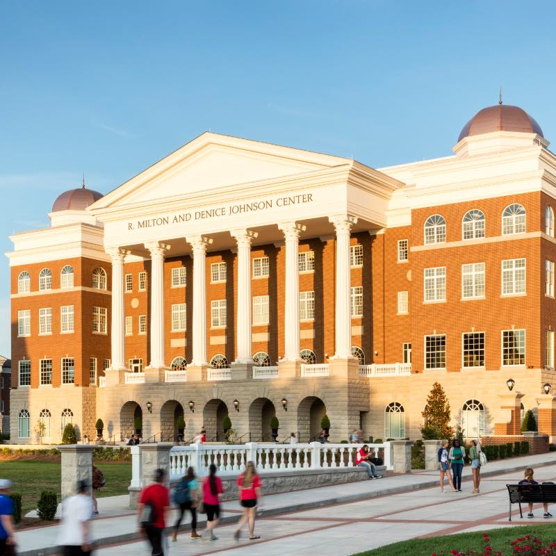 Johnson Center building at Belmont University