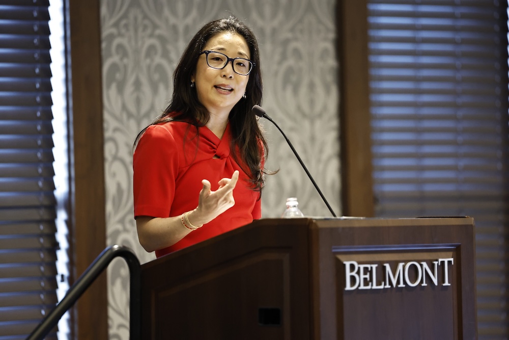 Michelle Weise speaks at the LearningWell conference