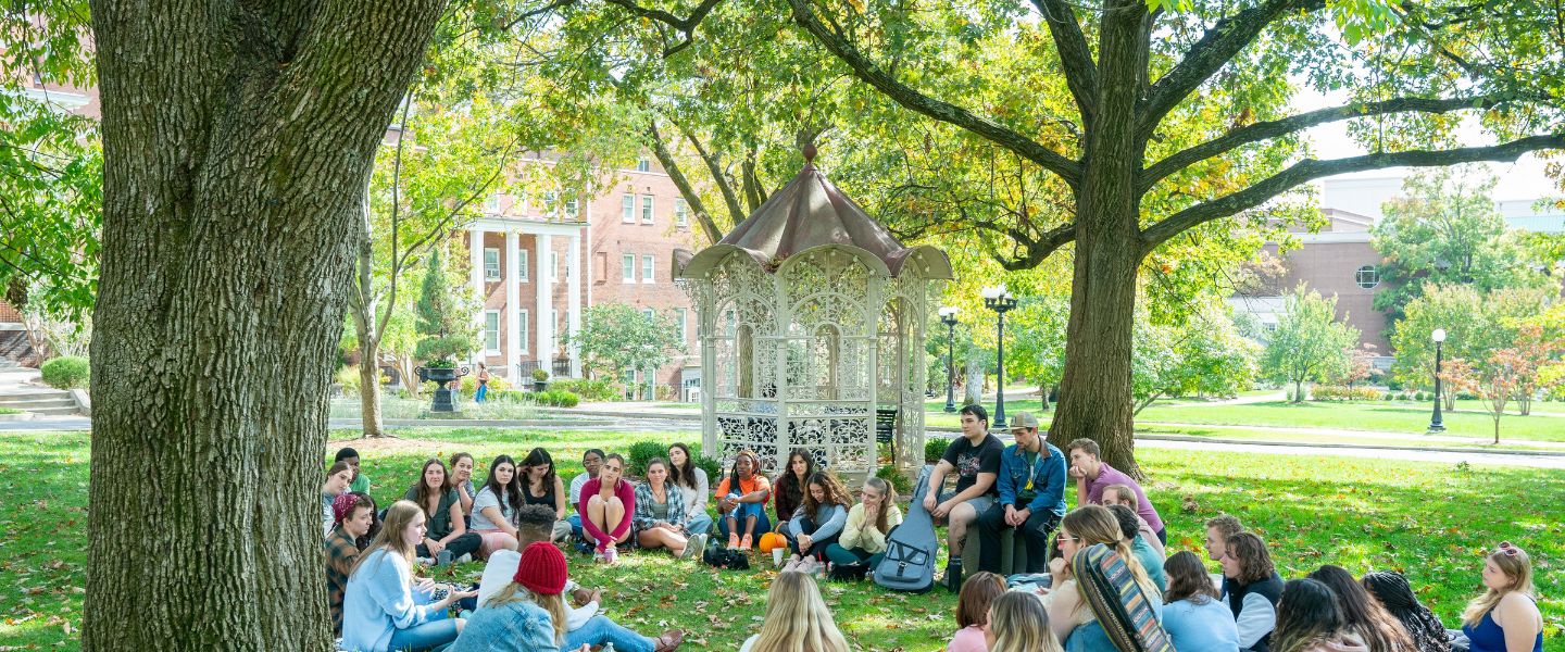 Outdoor class at Belmont