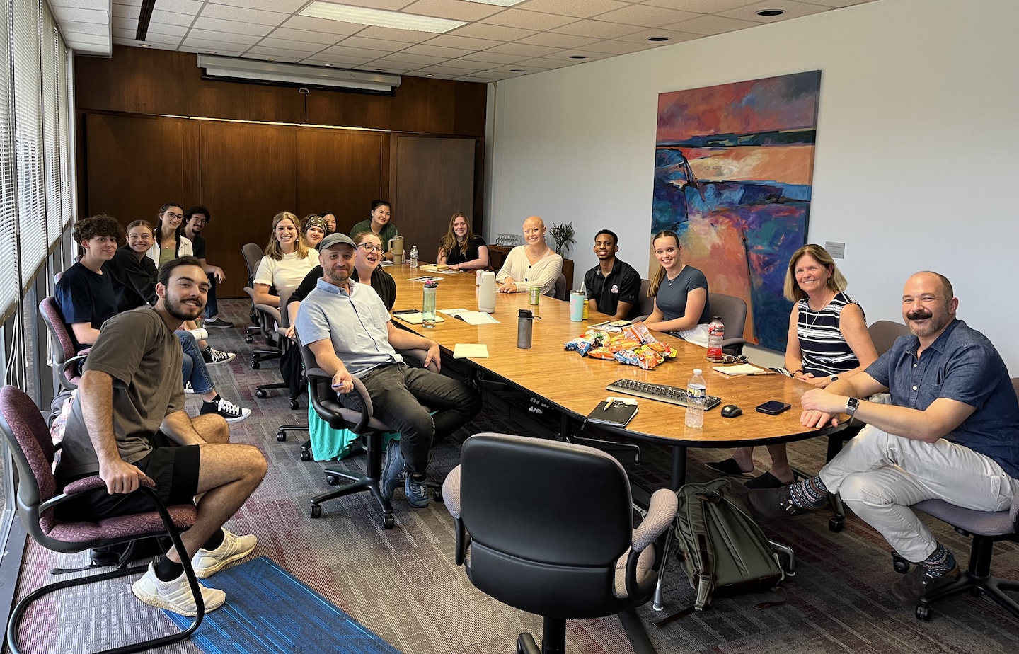 students meeting with The Nashville Public Television (NPT)