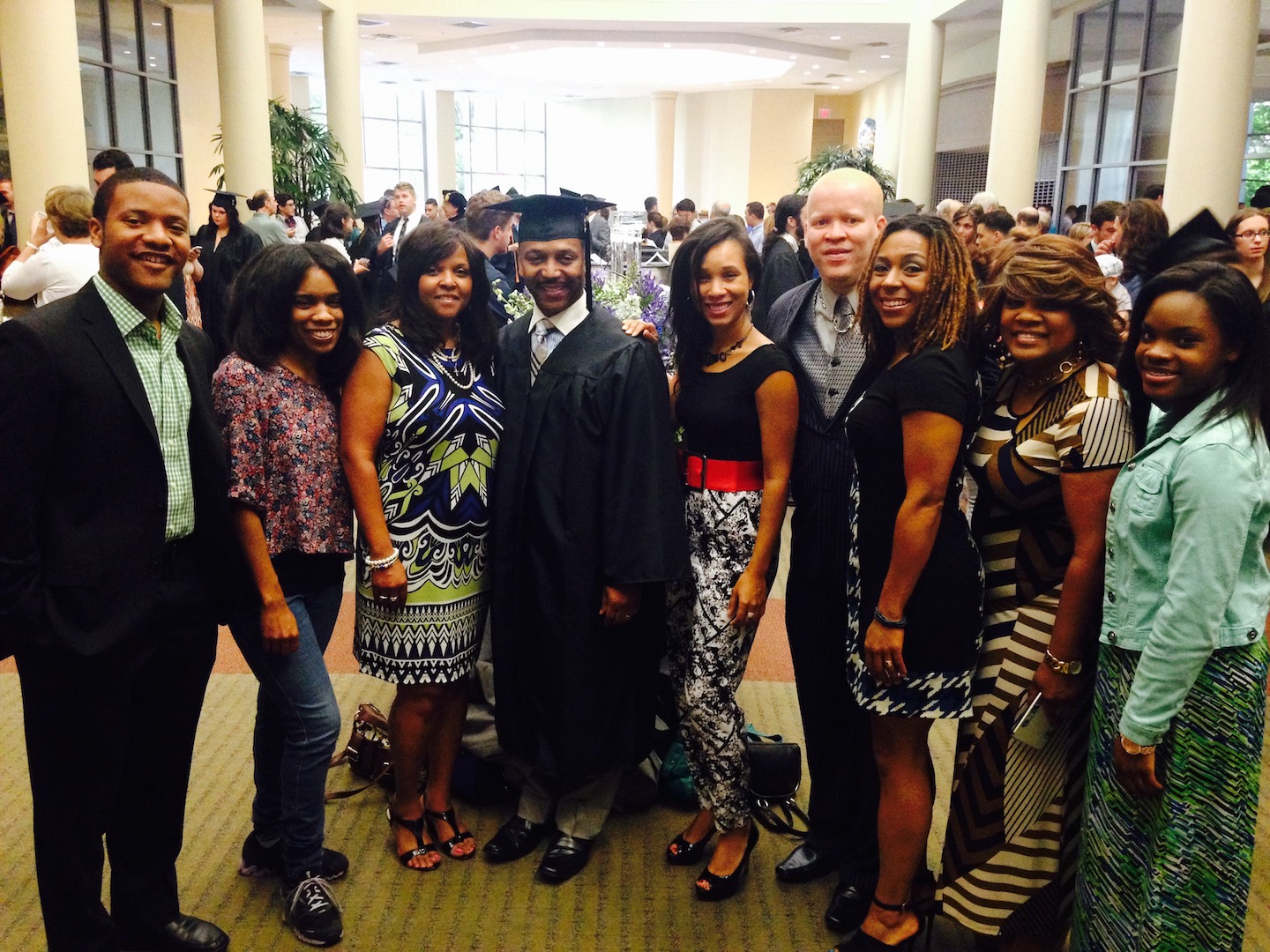 Sidney and family at his graduation