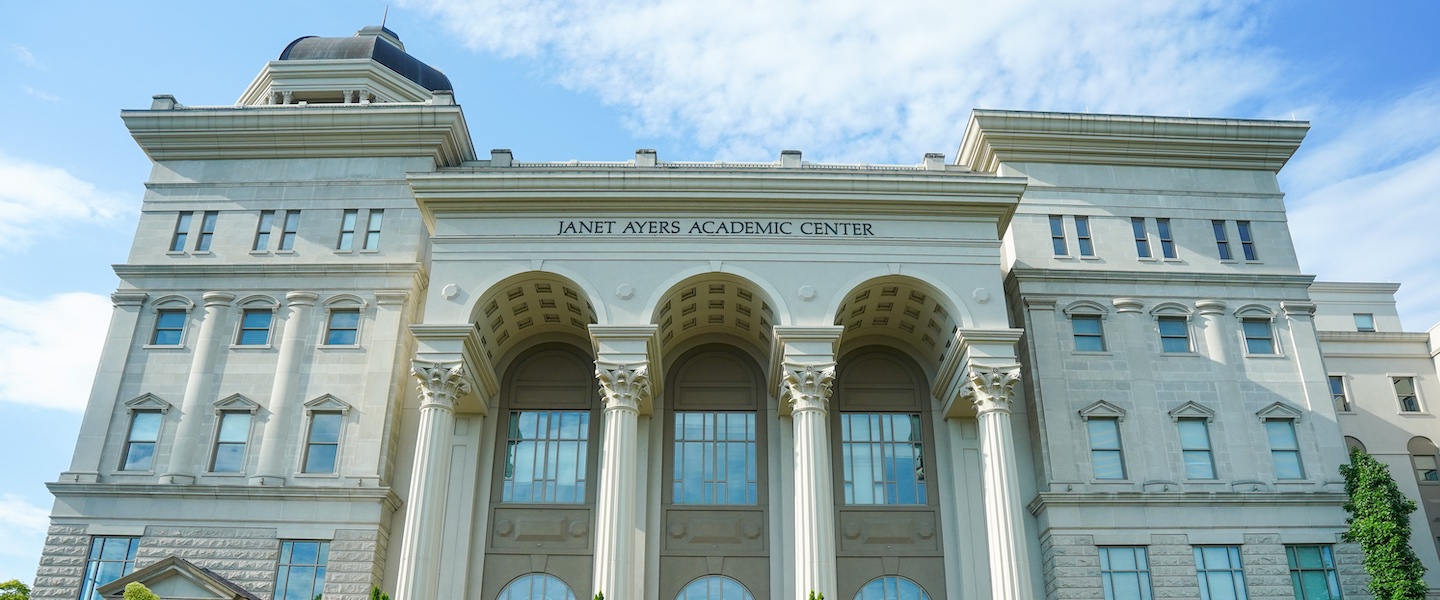 external view of the janet ayers academic center