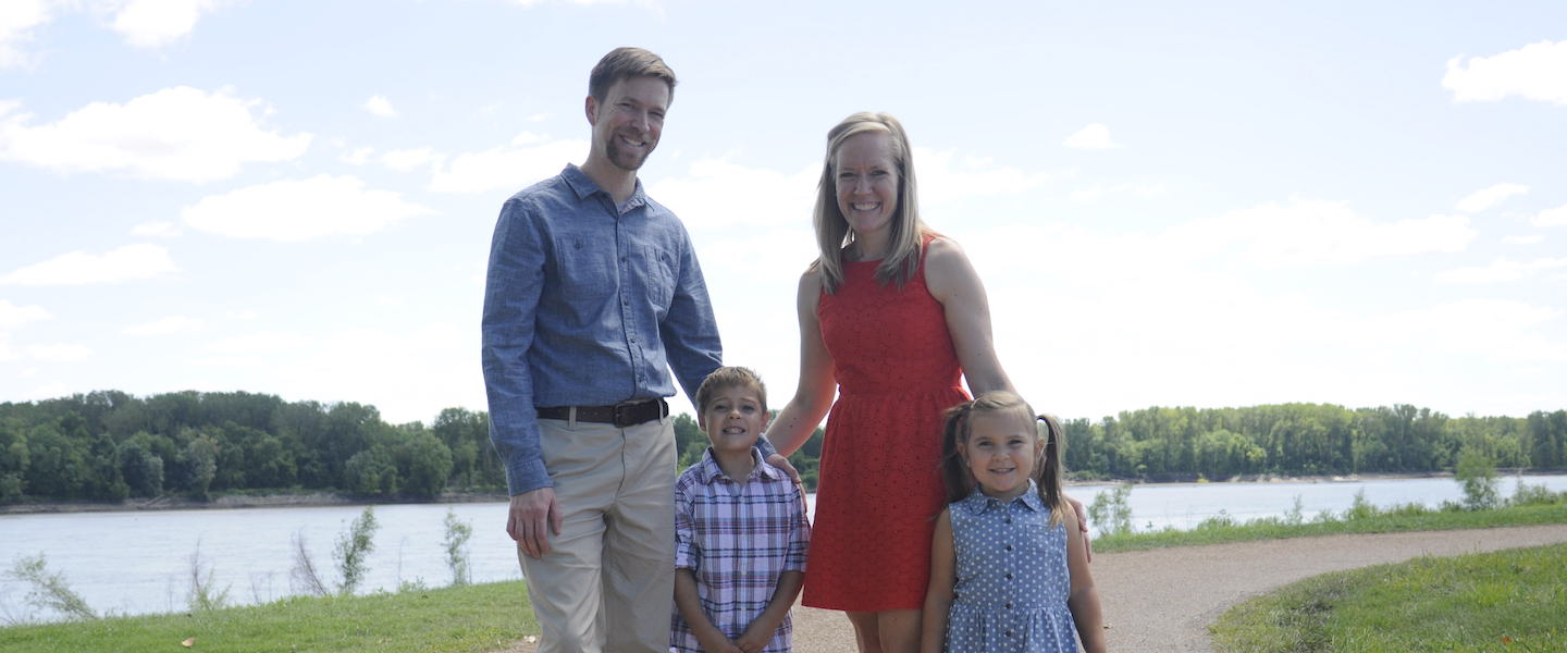 Marcy and her family on adoption day