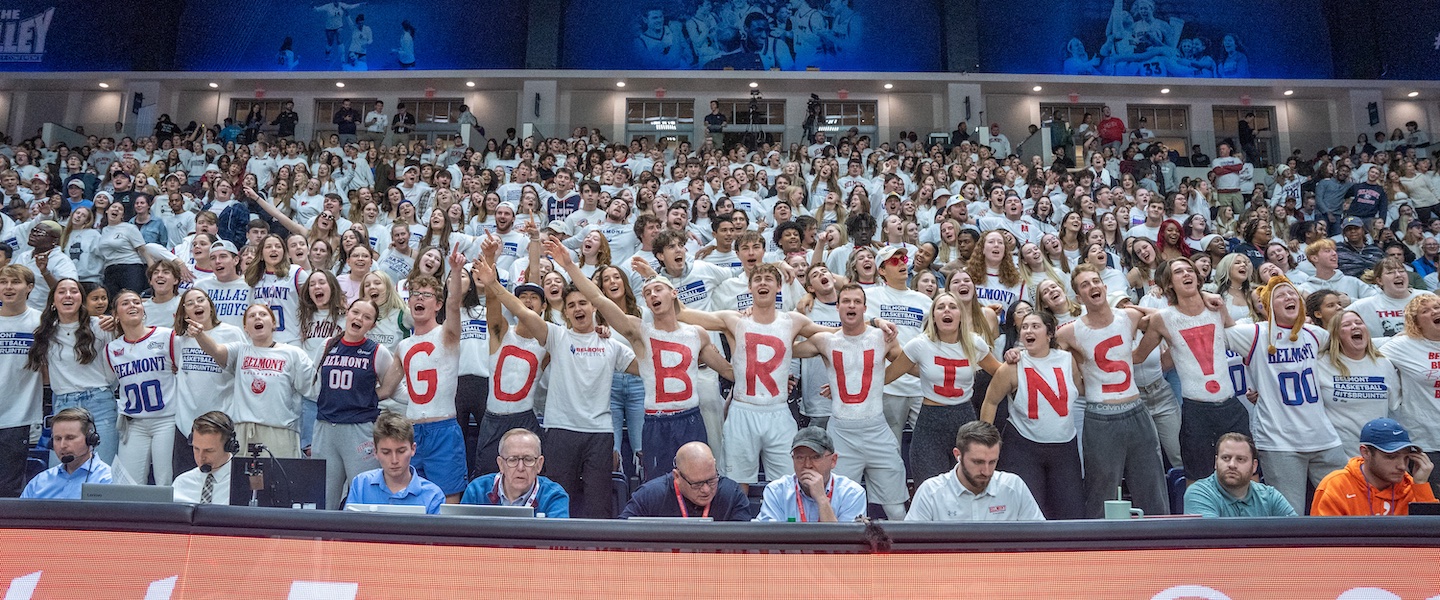 MOB section at the Dec. 6, 2023 game. Photo by Sam Simpkins