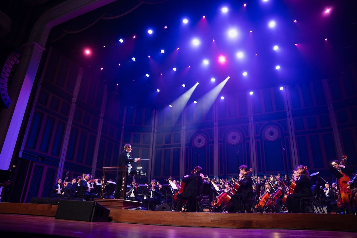 Orchestra students