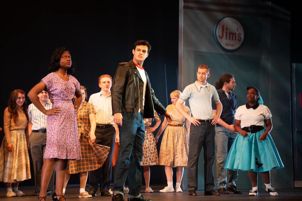 Student actors in All Shook Up 