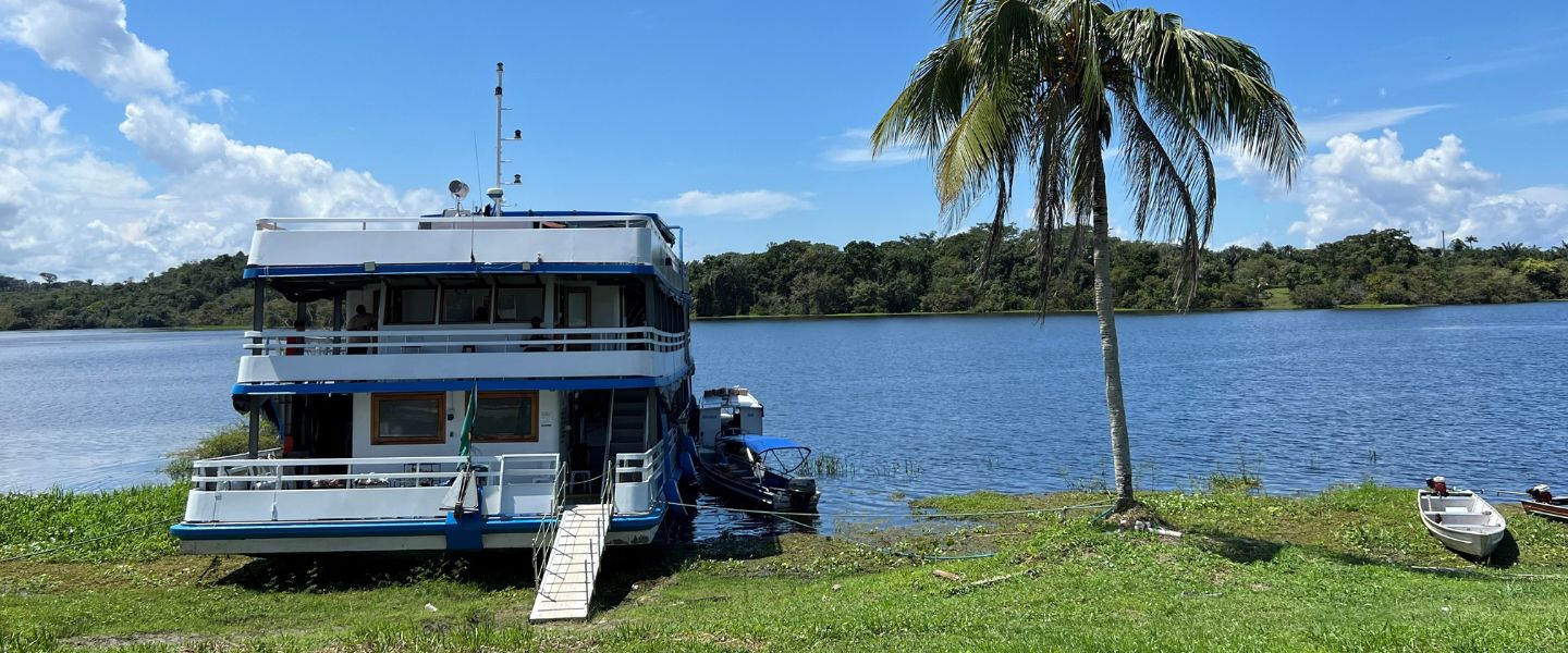 Hammock boat along the Amazon in Costa Rica