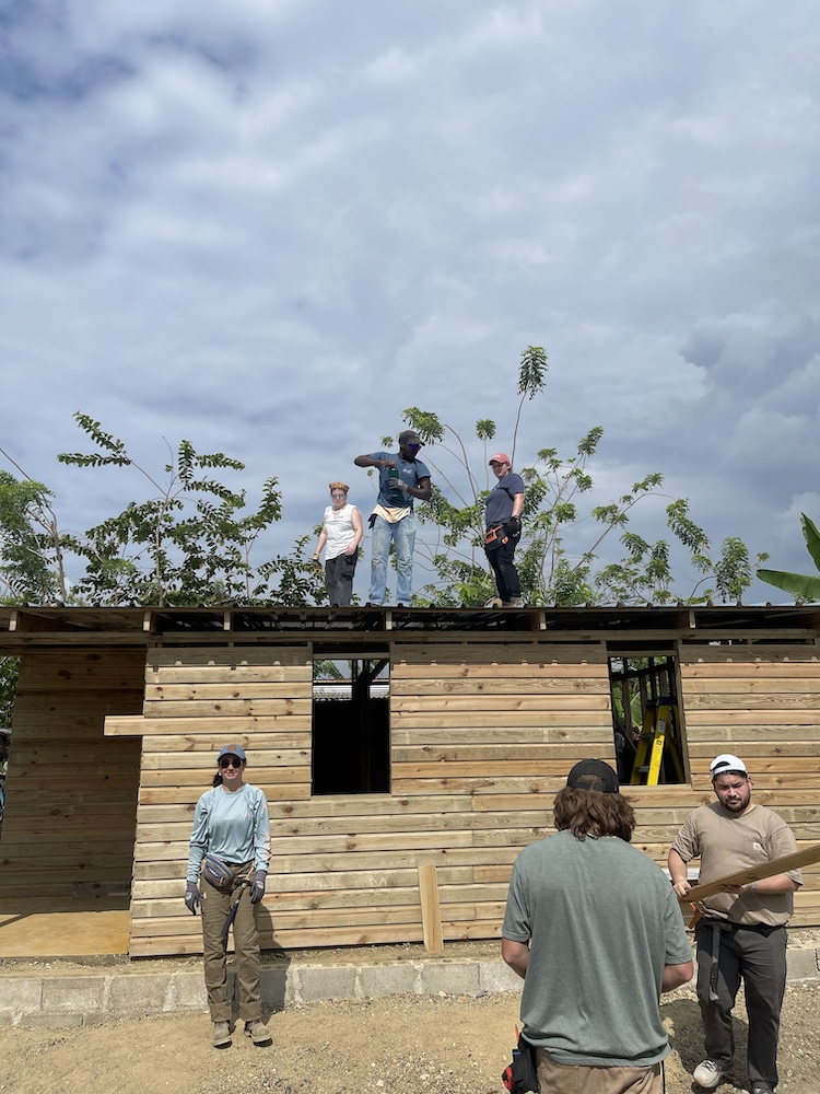 Belmont team builds houses in the Dominican Republic