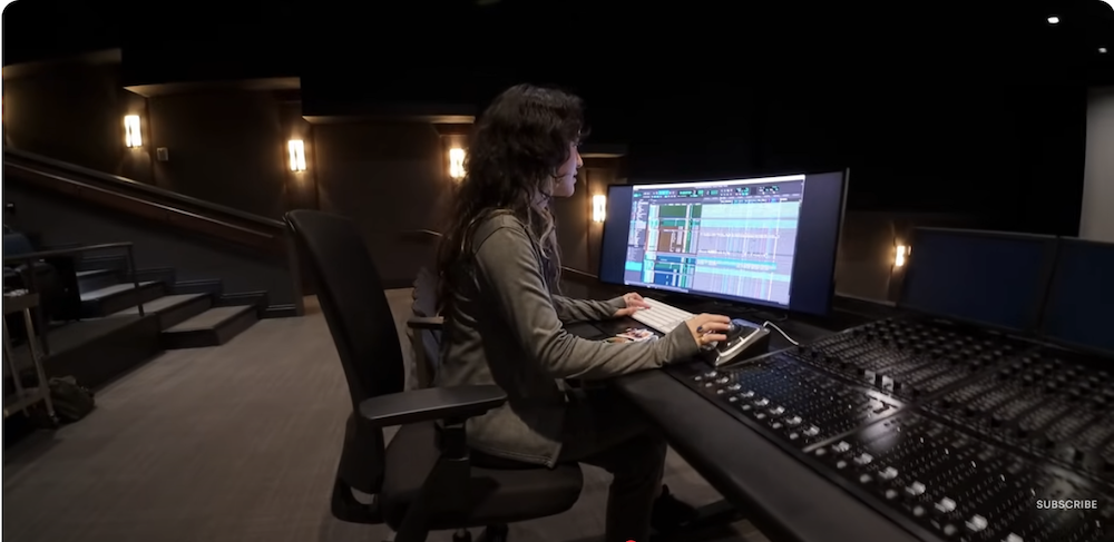 Dickey working at Belmont console