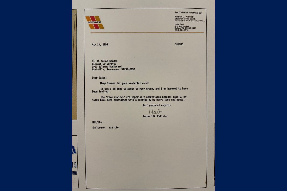 Document from Herb Kelleher