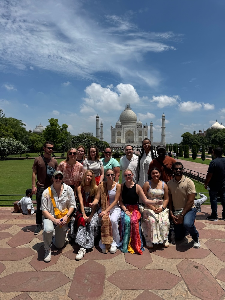 Cohort in front of the Taj Mahal