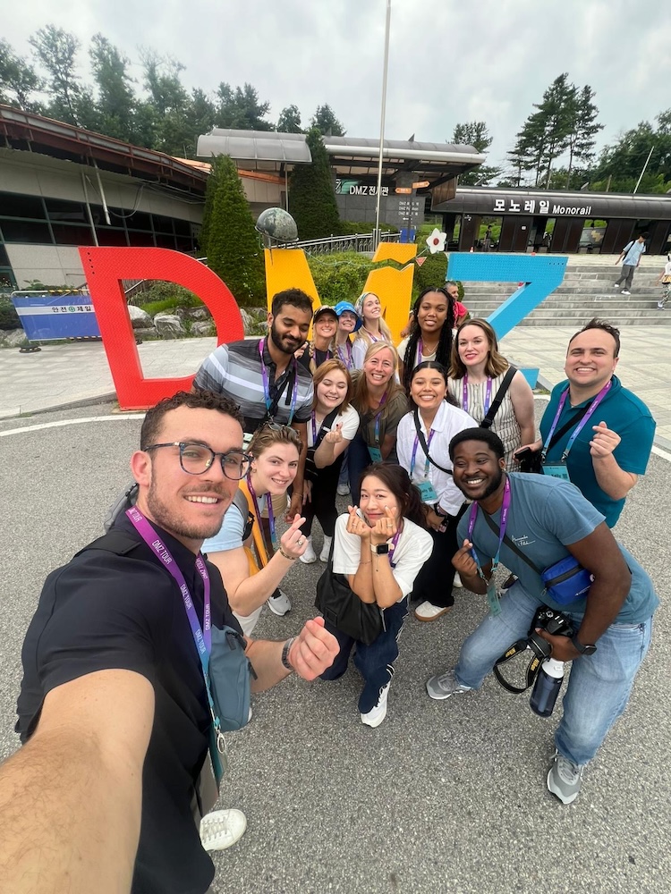 Cohort poses for a selfie