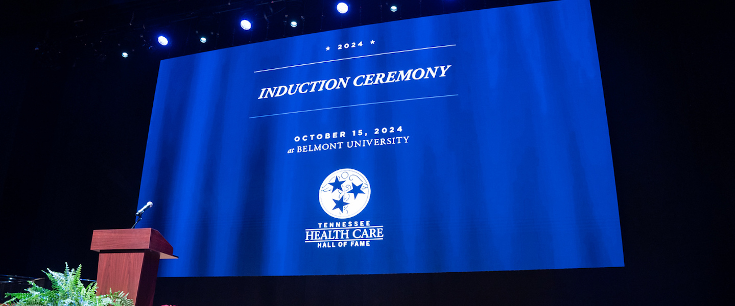Stage at nursing induction ceremony