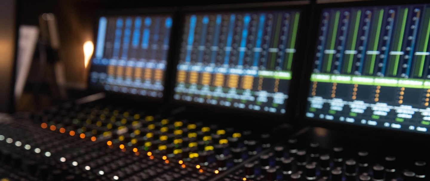 console in the Johnson theater