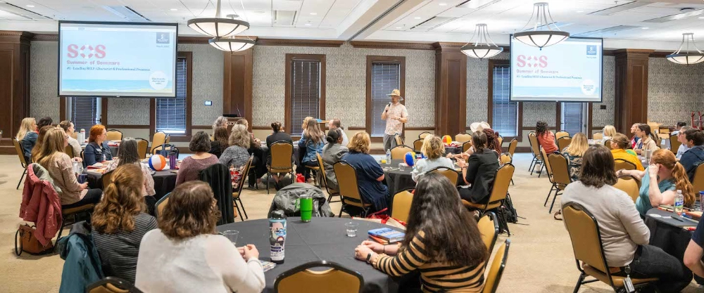 Staff and faculty at SOS workshop