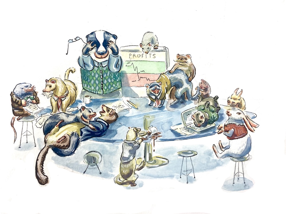 Business of Ferrets illustration