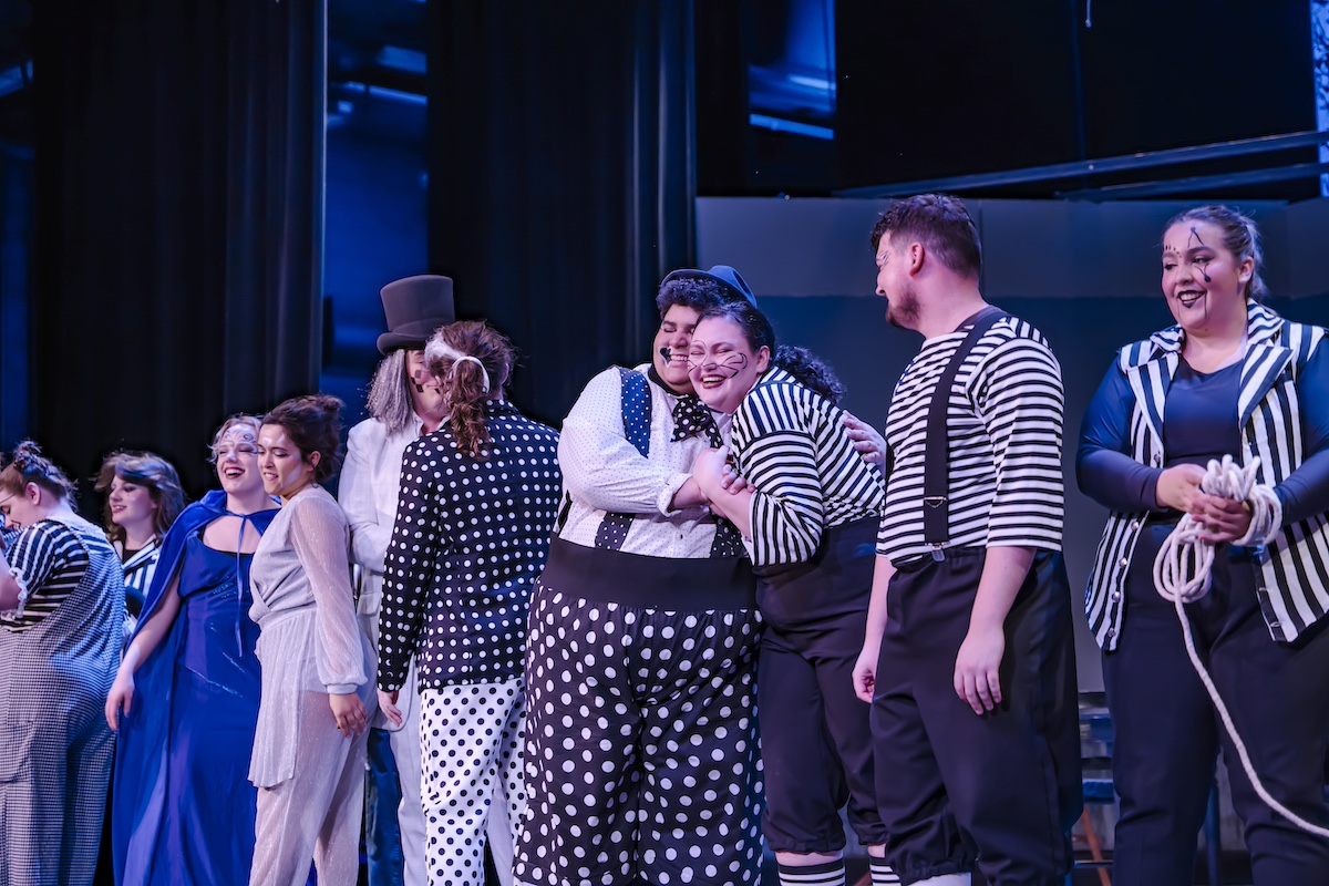 students performing in "Pinocchio" opera