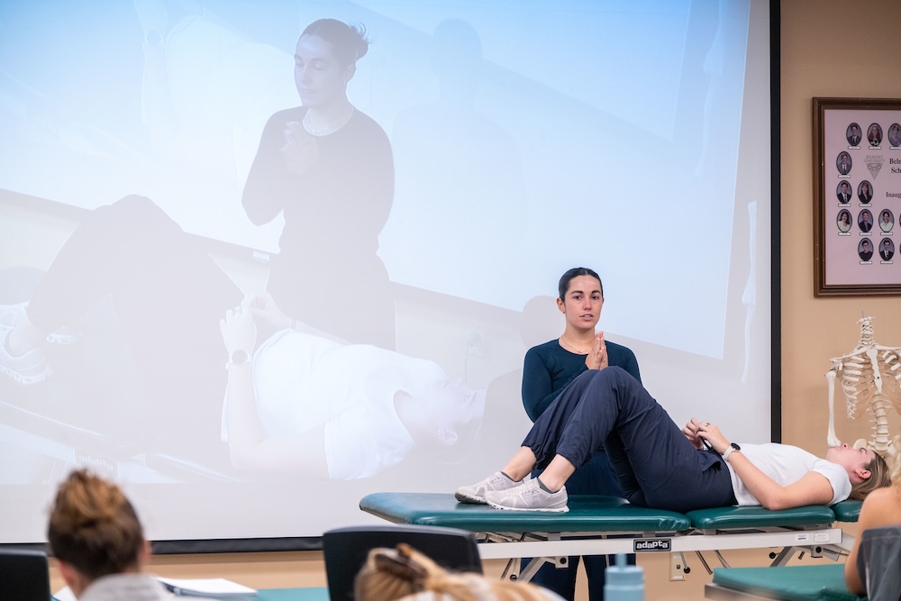 PT resident presents to a classroom 